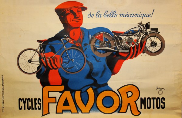 Cycles Favor Motors by VINTAGE POSTER
